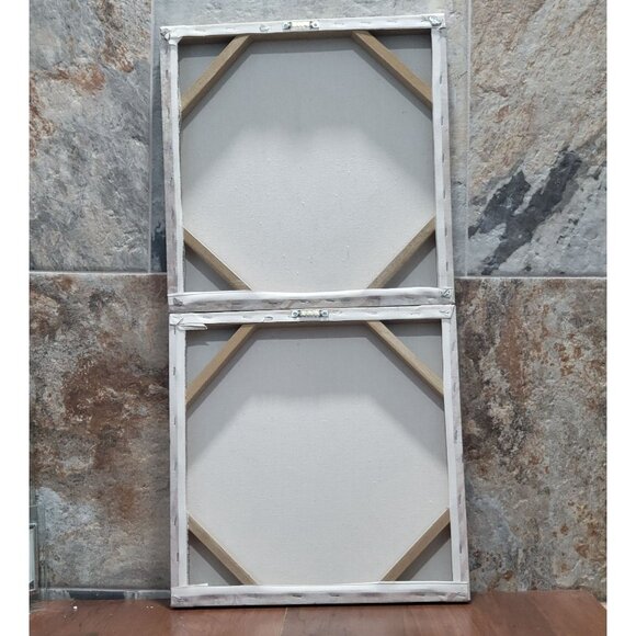 Starfish Scallop Shell Painting Canvas Hanging Wall Art Sea life Beach Decor - Picture 6 of 12